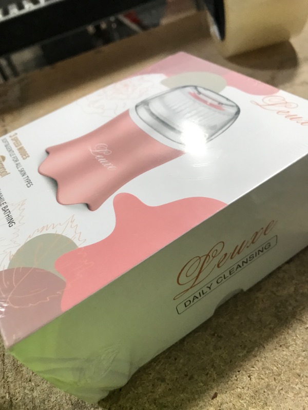 Photo 2 of Facial Cleansing Brush 3 Modes Face Cleansing Brush with 3 Replacement Brush Heads, Rotating Face Brush for Deep Cleansing (Rose)