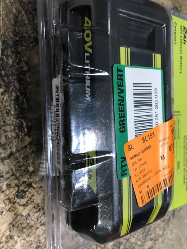 Photo 3 of Ryobi 2Ah 40V Lithium-Ion Compact Battery (OP40201)