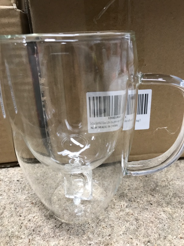 Photo 1 of  Glass double wall mug 3 pcs 