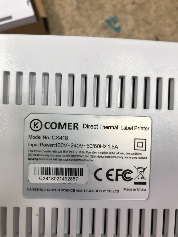 Photo 4 of K Comer Shipping Label Printer 150mm/s High-Speed 4x6 Direct Thermal Label Printing for Shipment Package 1-Click Setup on Windows/Mac,Label Maker Compatible with Amazon, Ebay, Shopify, FedEx,USPS,Etsy BASIC VERSION