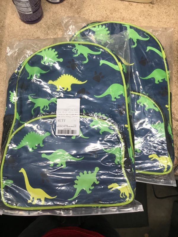 Photo 2 of 2 pack of Cute Dinosaur Kids Backpacks, Cute Lightweight Toddler Backpack for School, Waterproof Bookbag Kindergarten Preschool Backpack for Boys Girls with Chest Strap, Casual Daypack