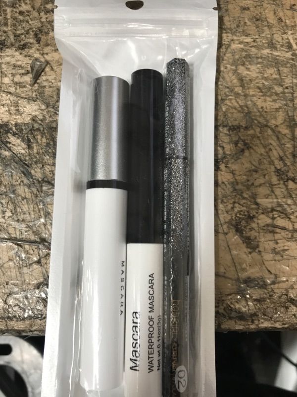 Photo 2 of 3 Different Silk Fiber Mascara,Eyeliner pencil,Natural Waterproof Smudge-Proof,All Day Exquisitely Long, Smudge-Proof Eyelashes (Brown