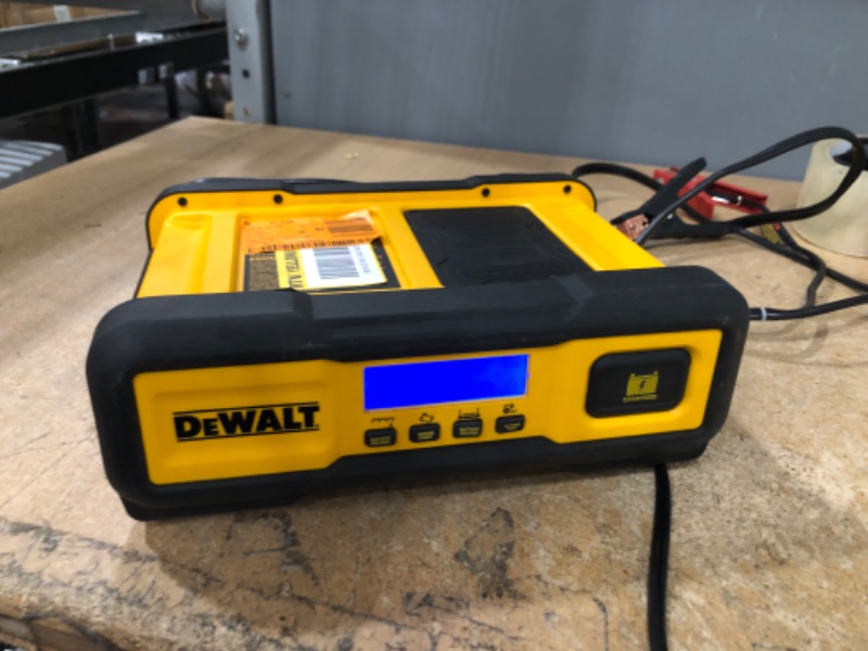 Photo 2 of DEWALT DXAEC100 DXAEC100 Professional 30-Amp Battery Charger and 3-Amp Maintainer with 100-Amp Engine Start, Yellow