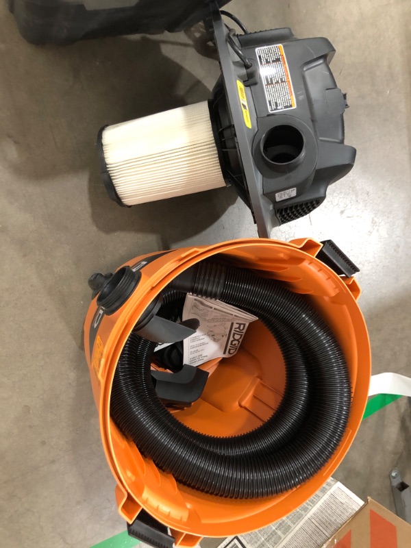 Photo 1 of 12 Gallon 5.0 Peak HP NXT Wet/Dry Shop Vacuum with Filter, Locking Hose and Accessories
