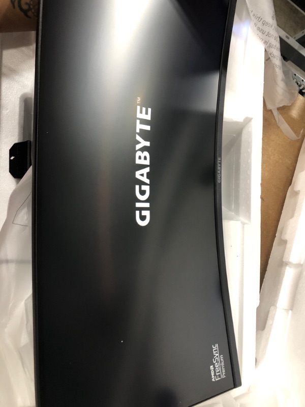 Photo 4 of GIGABYTE G34WQC A 34" 144Hz Ultra-Wide Curved Gaming Monitor, 3440 x 1440 VA 1500R , 1ms (MPRT) Response Time, 90% DCI-P3, VESA Display HDR400, FreeSync Premium, BLACK (G34WQC A-SA) 34 inch Curved|QHD|IPS G Series 144Hz