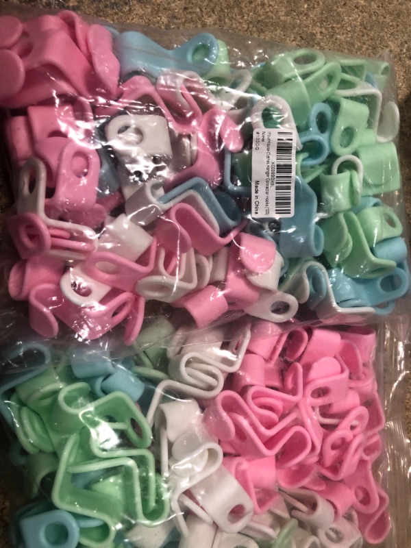 Photo 2 of 100 PCS Hanger Connector Hooks, Hangers Space Saving, Hanger Hooks, Hanger Clips for Plastic Hangers 2 pack 