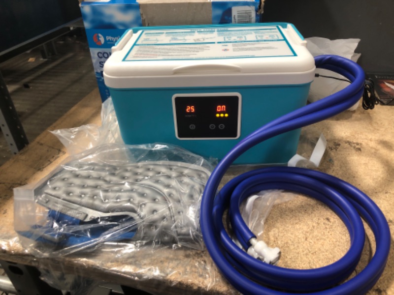 Photo 2 of 
Cold Therapy Machine — Cryotherapy Freeze Kit System — for Post-Surgery Care, ACL, MCL, Swelling, Sprains, and Other Injuries - Wearable, Adjustable Knee.