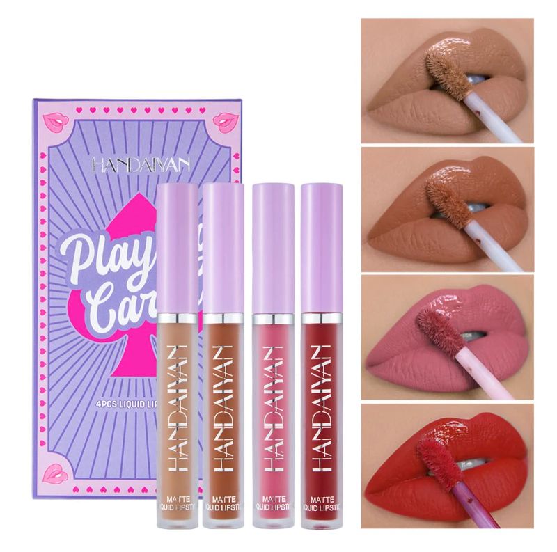 Photo 1 of 
Creme Lipgloss Set of 4 Handaiyan Cosmetics Novely Playing Cards Package