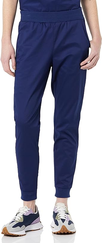 Photo 1 of Amazon essentials women's plus size slim fit jogger scrub pant dark blue 5X
