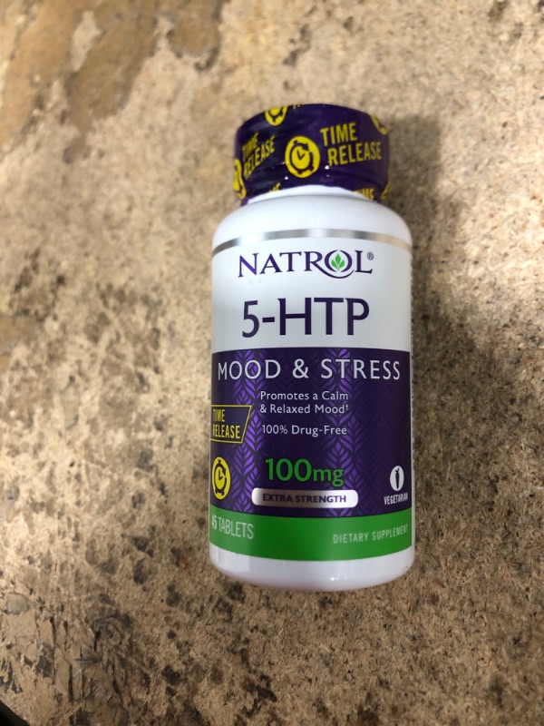 Photo 2 of 5-Htp 100Mg Time Release by Natrol - 45 Tab, 2 Pack