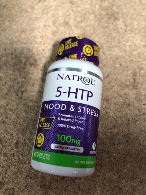 Photo 2 of 5-Htp 100Mg Time Release by Natrol - 45 Tab, 2 Pack