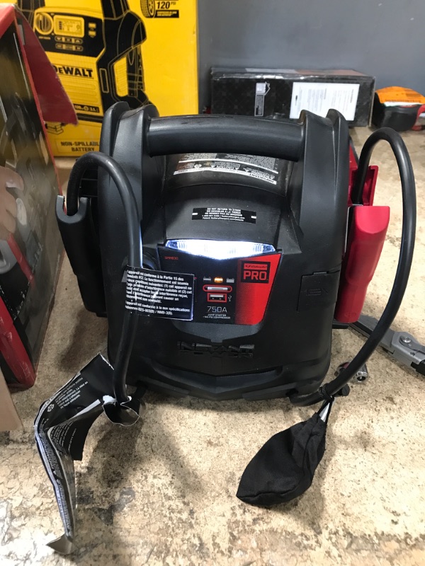 Photo 2 of ( tested ) Schumacher Pro Automotive 12-Volt 750 Peak Amp Jump Starter and Portable Power Station with 150-PSI Air Compressor