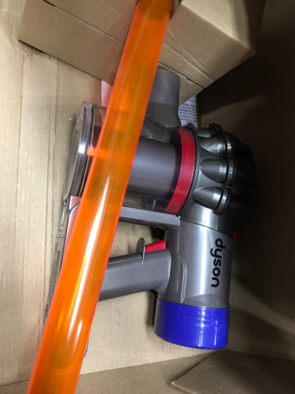 Photo 1 of Casdon Little Helper Dyson Cord-Free Vacuum Cleaner Toy, Grey, Orange 