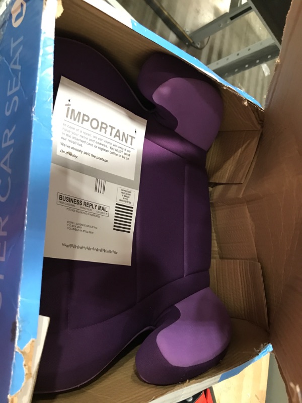 Photo 2 of Cosco Topside Booster Car Seat - Easy to Move, Lightweight Design (Grape), 1 Count (Pack of 1)