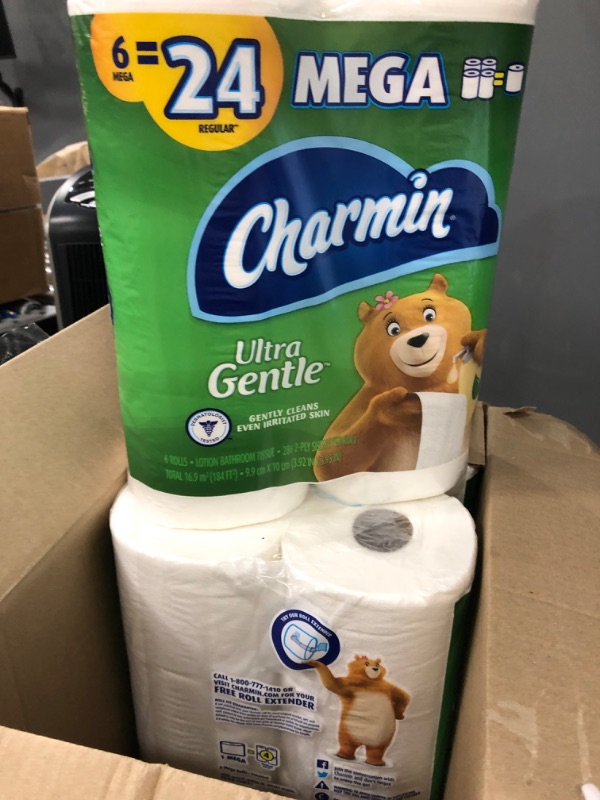 Photo 2 of Charmin Ultra Gentle Toilet Paper, 18 Mega Rolls = 72 Regular Rolls