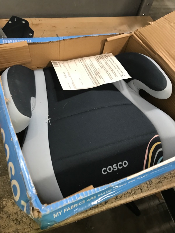 Photo 2 of Cosco Topside Backless Booster Car Seat, Lightweight 40-100 lbs, Rainbow