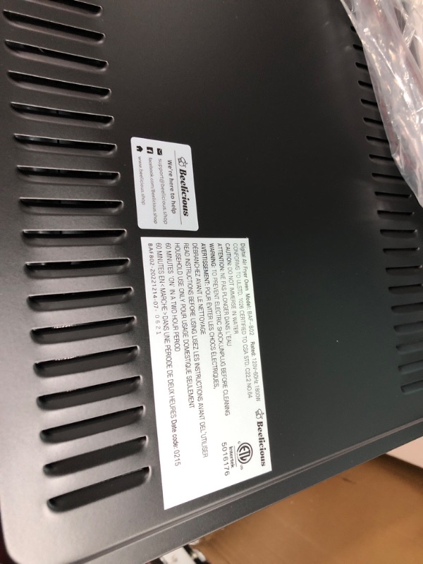 Photo 1 of *** TESTED **
Beelicious 32QT Extra Large Air Fryer, 19-In-1 Air Fryer Toaster Oven Combo with Rotisserie and Dehydrator, Digital Convection Oven Countertop Airfryer Fit 13" Pizza, 6 Accessories, 1800w, Black