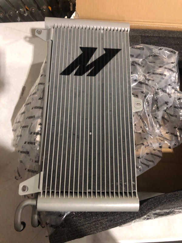 Photo 2 of Mishimoto MMTC-RAM-94SL Transmission Cooler Compatible With Dodge Ram Cummins 5.9L 1994-2002 Silver