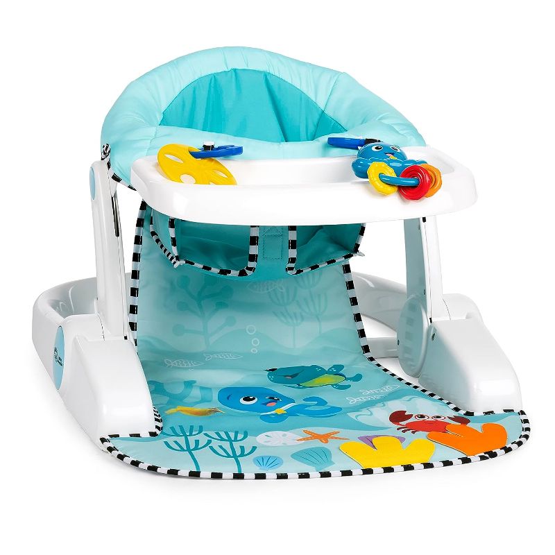 Photo 1 of Baby Einstein Sea of Support 2-in-1 Sit-Up Floor Seat, with Removable Tray and Toys