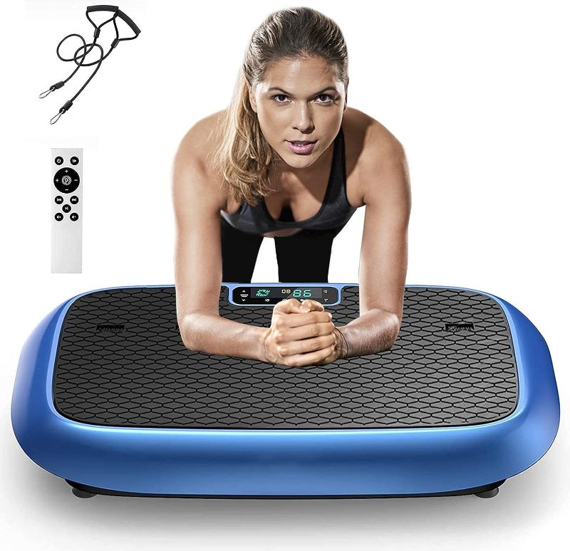 Photo 1 of ***TESTED/ POWERS ON****Natini Vibration Plate, Whole Body Vibration Platform Exercise Machine with Bluetooth Speaker, Home Fitness Equipment for Weight Loss & Toning(Jumbo Size)
