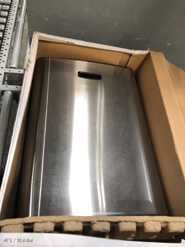 Photo 2 of ***Parts Only***Kohler 13 Gallon Hands-Free Kitchen Step, Trash Can with Foot Pedal, Quiet-Close Lid, Stainless Steel
