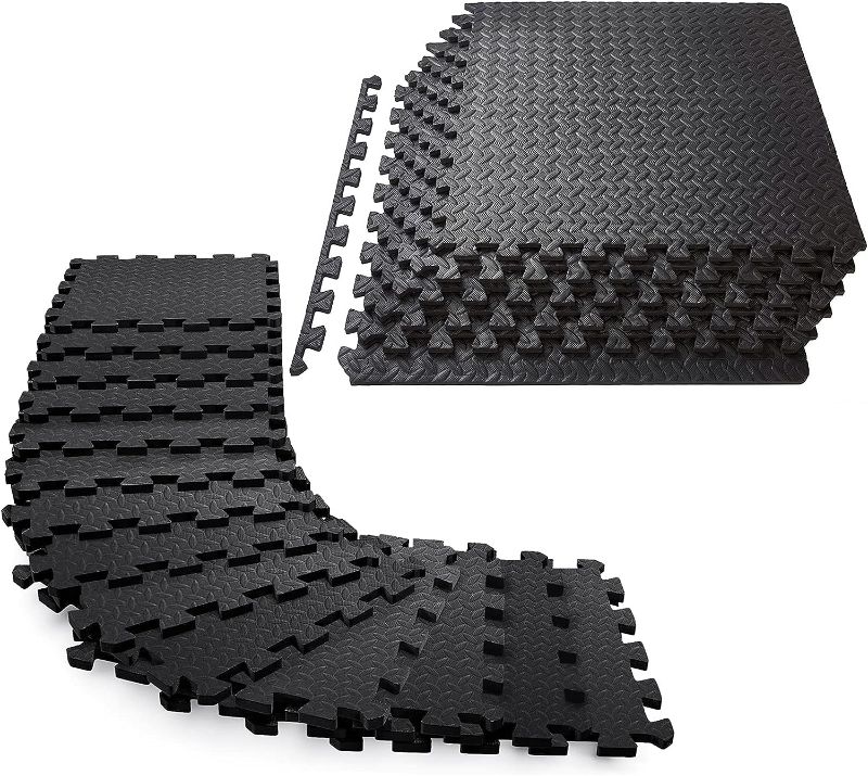 Photo 1 of  20 Tiles Protective Gym Flooring Set, Exercise Mats EVA Puzzle Rubber Tiles