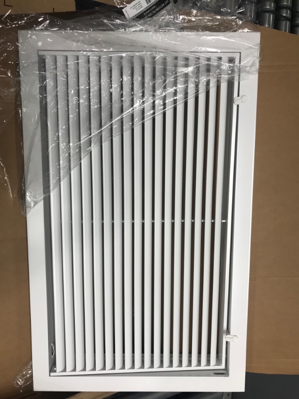 Photo 2 of 24" X 14" Aluminum Return Filter Grille - Easy Airflow - Linear Bar Grilles [Outer Dimensions: 25.75w X 15.75h]