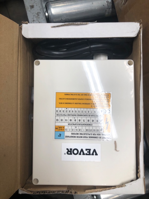 Photo 3 of **SEE NOTES**
VEVOR Deep Well Submersible Pump, 1.5HP 115V/60Hz, 37gpm 276ft Head, with 33ft Cord & External Control Box, 4" Stainless Steel Water Pump for Industrial, Irrigation and Home Use, IP68 Waterproof 1.5HP/115V w/ control box