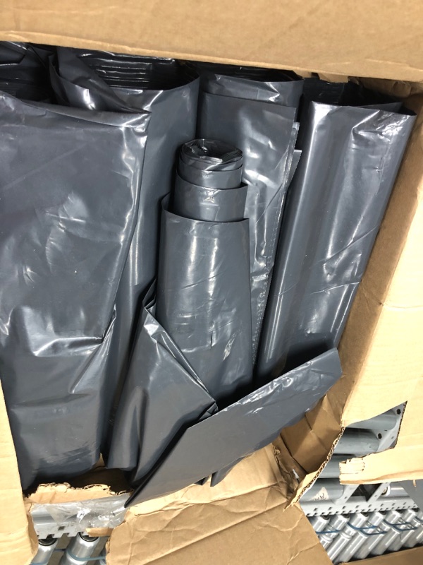 Photo 2 of 3 Mil Contractor Bags - 95 Gallon Heavy Duty Black Garbage Can Liner for Trash, Storage, Yard Waste, 61 x 68 Commercial Use Industrial Grade Construction Bags w 30” Rubber Bands by Tougher Goods (50)