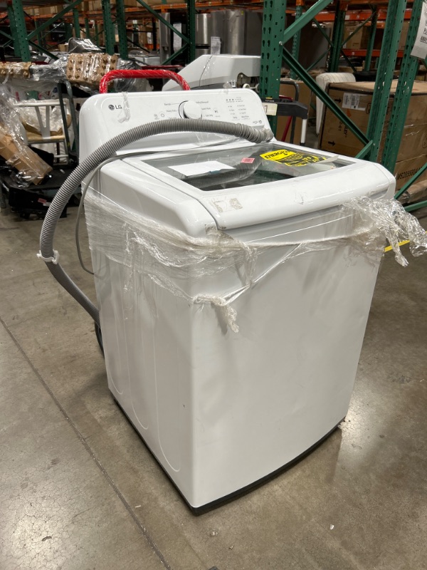 Photo 2 of LIKE NEW-LG 4.1-cu ft Agitator Top-Load Washer (White)
