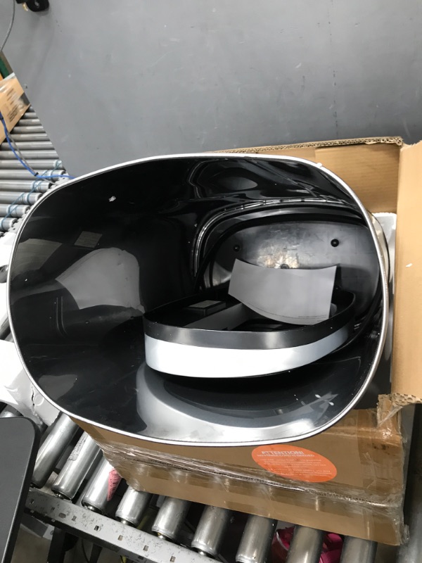 Photo 1 of **MISSING POWER CORD**
 13 Gallon Oval Sensor Touchless Trash Can with Odor Control System & AC Power Adapter for Automatic Sensor Trash Cans, Official and Manufacturer Certified, UL Listed, Energy Saving Oval Stainless Steel
