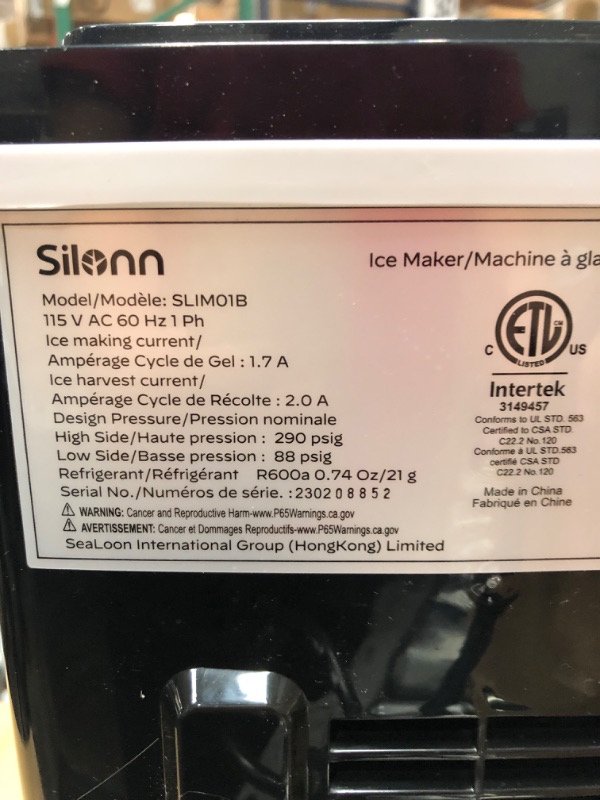 Photo 4 of  used Silonn Ice Makers Countertop 9 Bullet Ice Cubes & Brita Standard Everyday Water Filter Pitcher, White, Large 10 Cup, 1 Count