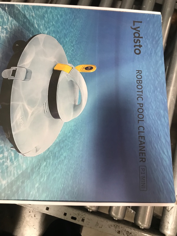 Photo 4 of Lydsto Cordless Robotic Pool Cleaner - Automatic Pool Vacuum for Above Ground Pools - Built-in Water Sensor Technology - Dual-Drive Motors Lasts 60 Mins Perfect for Flat Pools up to 45 Feet, P1 Mini Blue