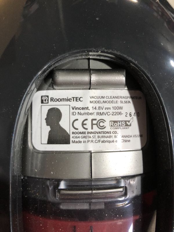 Photo 9 of ***SEE NOTES***
ROOMIE TEC Cordless Vacuum Cleaner, 2 in 1 Handheld