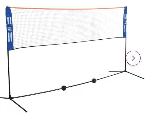 Photo 1 of 17ft Badminton Net Set - Adjustable Height Portable Net for Pickleball, Volleyball, Soccer, Tennis, Lawn Tennis - Outdoor Game and Backyard Net