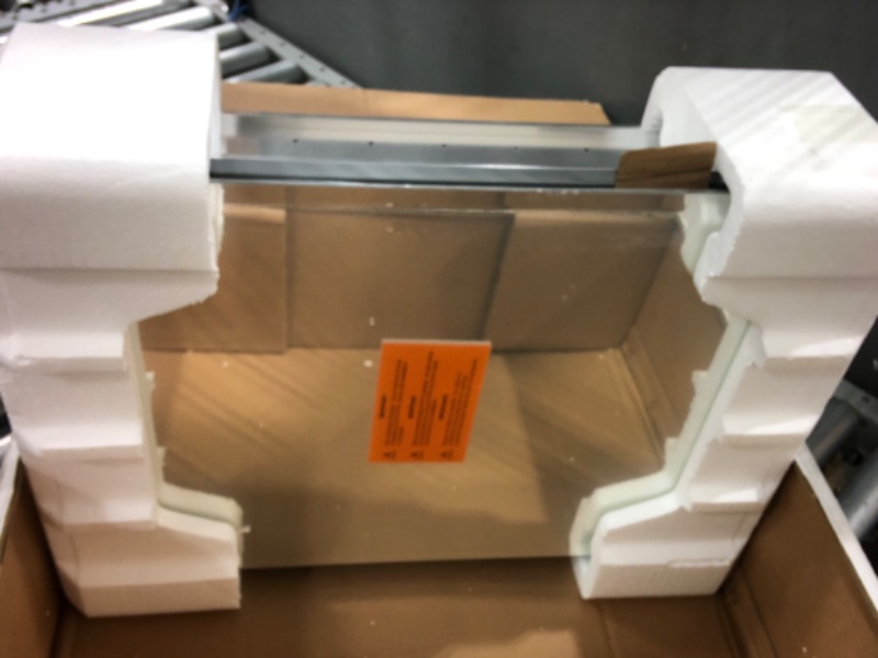 Photo 1 of 15.5 in. W x 19.5 in. H x 5 in. D Aluminum Recessed Medicine Cabinet