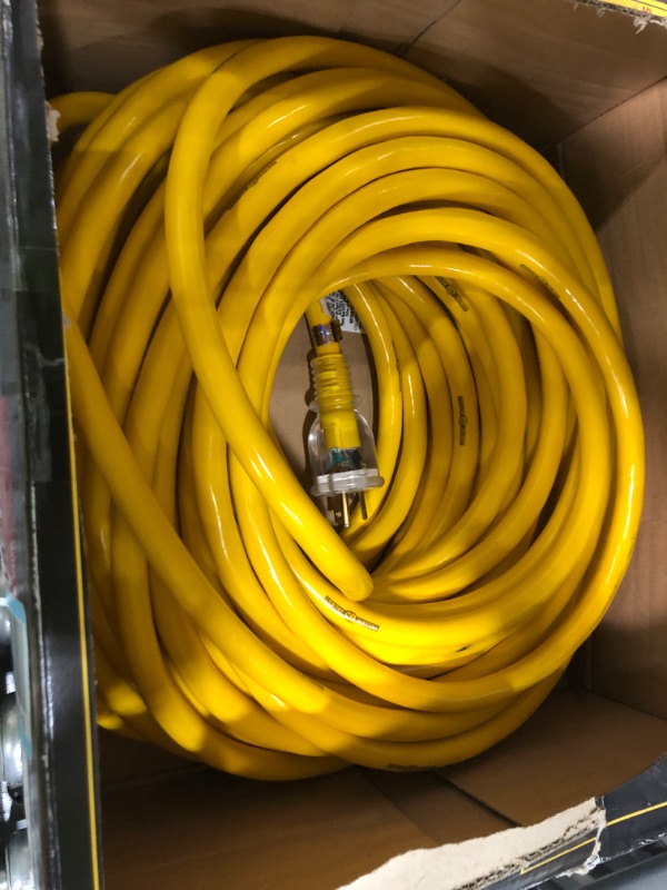 Photo 2 of 2992 10/3 SJTW 100-Foot Extra Heavy-Duty Premium Contractor Extension Cord with Lighted End, 125V/20A/2500W 100 ft