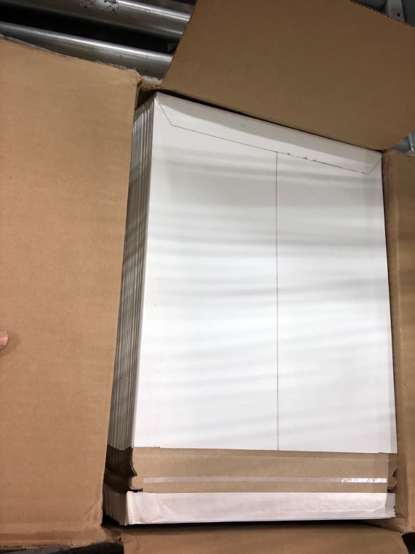 Photo 2 of 11" x 13 1/2" Self Seal White Stayflat Mailersÿ (RM3SS) Category: Rigid and Stay Flat Mailers