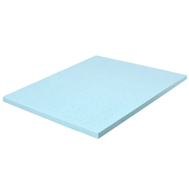 Photo 1 of  (SEE NOTES) Costway 4''Gel-Infused Memory Foam Mattress Topper Ventilated Bed Pad King
