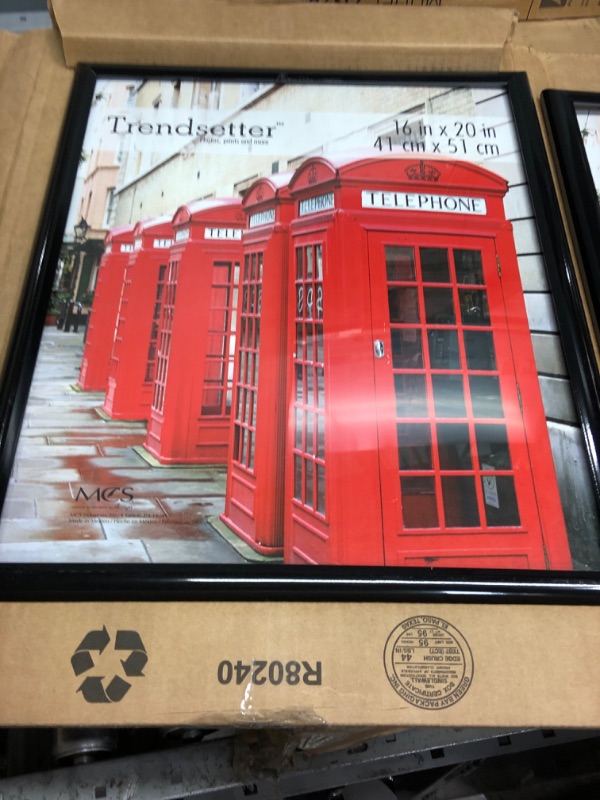 Photo 1 of **ONE IS DAMAGED**
MCS Trendsetter Poster Frame, Black, 16 x 20 in, 2 pk 16 x 20 in 2 pk