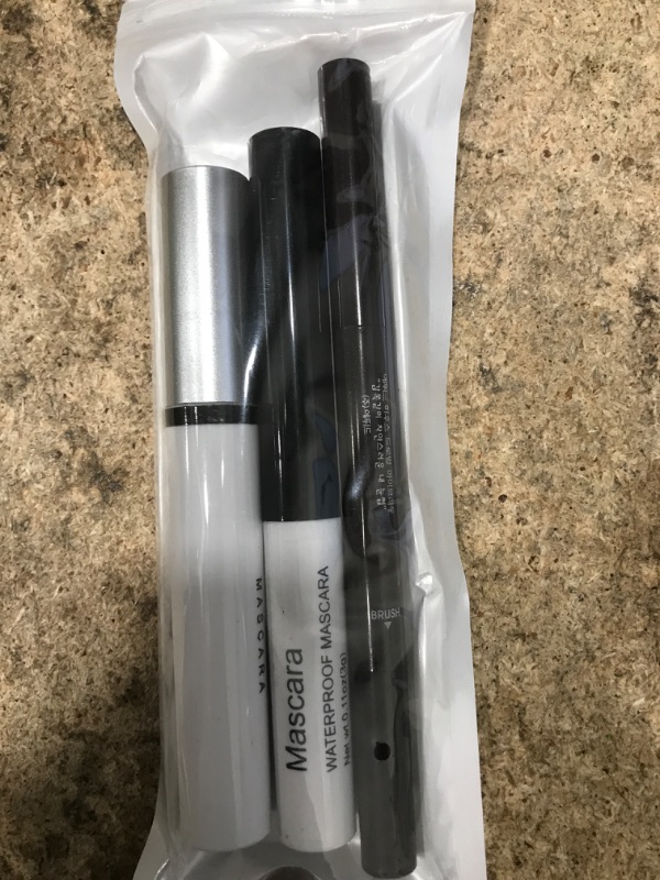 Photo 2 of 3 Different Mascara, With Drawing Eyebrow Pencill,Waterproof Smudge-Proof, All Day Exquisitely Long,Natural Looking Brows (Brown/Black)