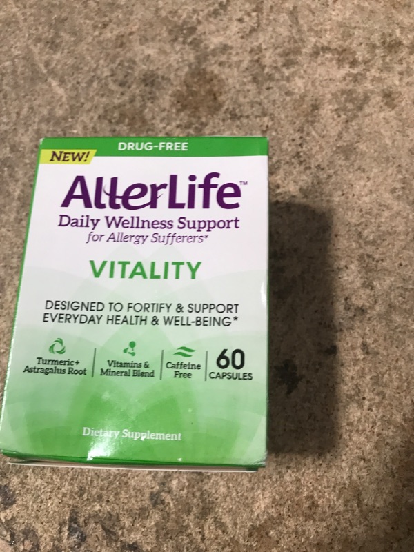 Photo 1 of AllerLife Vitality Capsules, Daily Allergy Supplements for Everyday Health & Well-Being, 60-Count