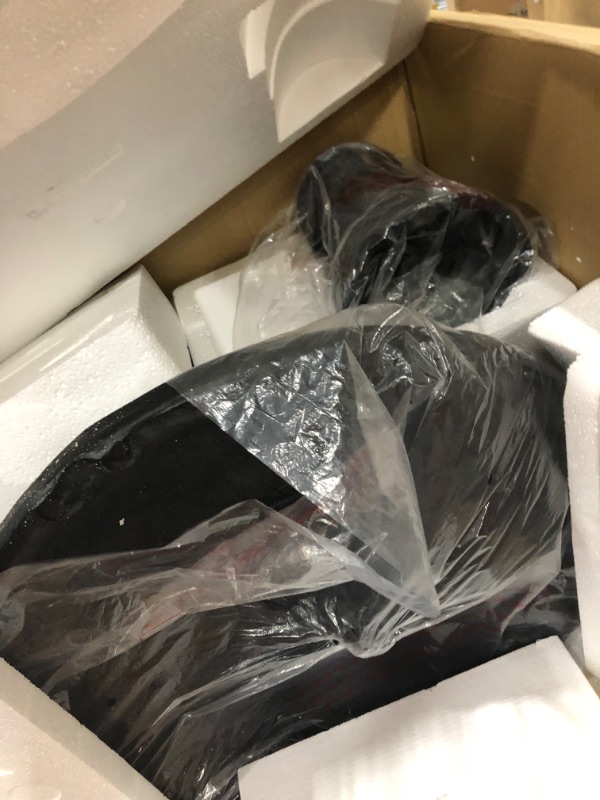 Photo 1 of Sunnydaze 35-Inch 2-Tier Solar Water Fountain with Battery Backup - Submersible Pump - Resin and Fiberglass - Black