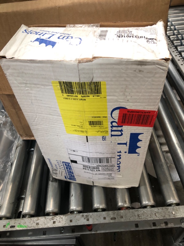 Photo 1 of Berry Plastics HR334016N Rhino-X High Density Polyethylene Coreless Roll Can Liner, 33 Gallon Capacity, 16 Micron Thick, 40" Length x 33" Width, Natural (Case of 250)