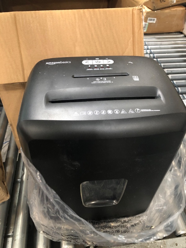 Photo 2 of Amazon Basics 15-Sheet Cross Cut Paper Shredder and Credit Card CD Shredder with 6 Gallon Bin 15 Sheet - new model Shredder