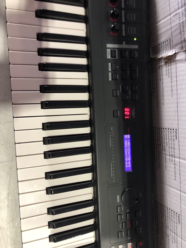 Photo 1 of ***SCUFFED AND DIRTY - SEE PICTURES - POWERS ON***
Yamaha MX49 Music Production Synthesizer, Black Black 49-Key MX