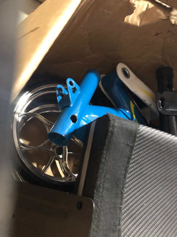 Photo 4 of **ONE WHEEL MISSING BEARINGS** [FOR PARTS]
BlessReach Steerable Knee Walker Deluxe Medical Scooter Blue