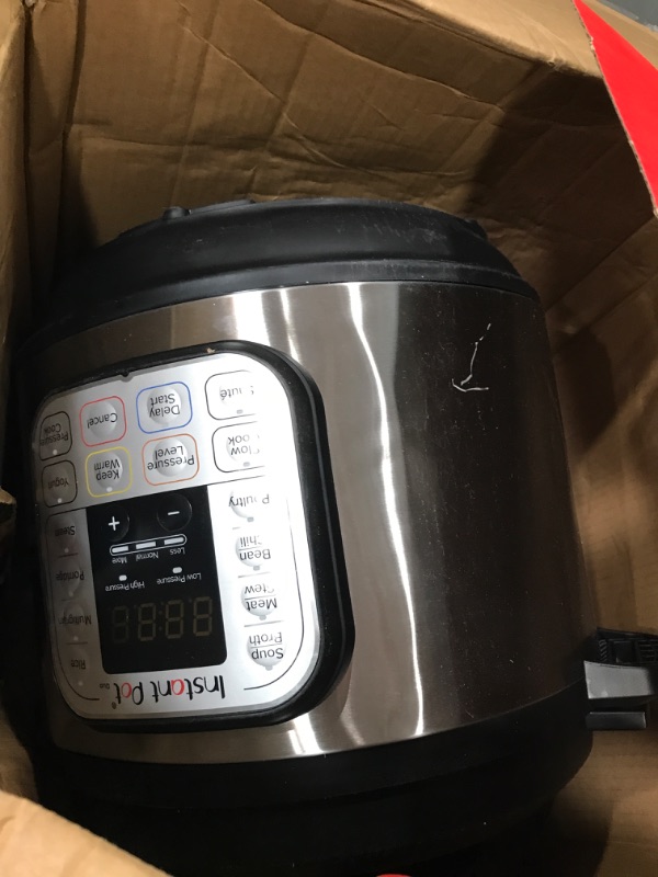 Photo 2 of [FOR PARTS]
Instant Pot Duo 7-in-1 Electric Pressure Cooker, Slow Cooker, Rice Cooker, Steamer, Sauté, Yogurt Maker, Warmer & Sterilizer, Includes App 