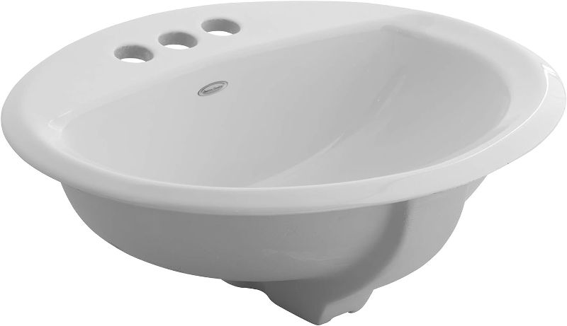 Photo 2 of American Standard 0476028.020 Aqualyn Countertop Sink, White
