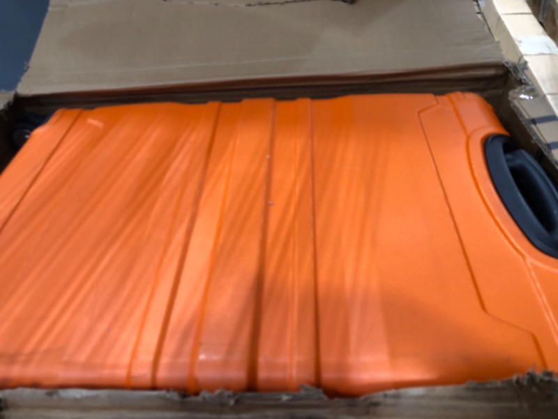 Photo 2 of *USED* Merax Luggage Sets 3 Piece Suitcase, Hardside Suit case with Spinner Wheels Lightweight TSA Lock, Orange, 20/24/28 Inch 20/24/28 Inch Orange